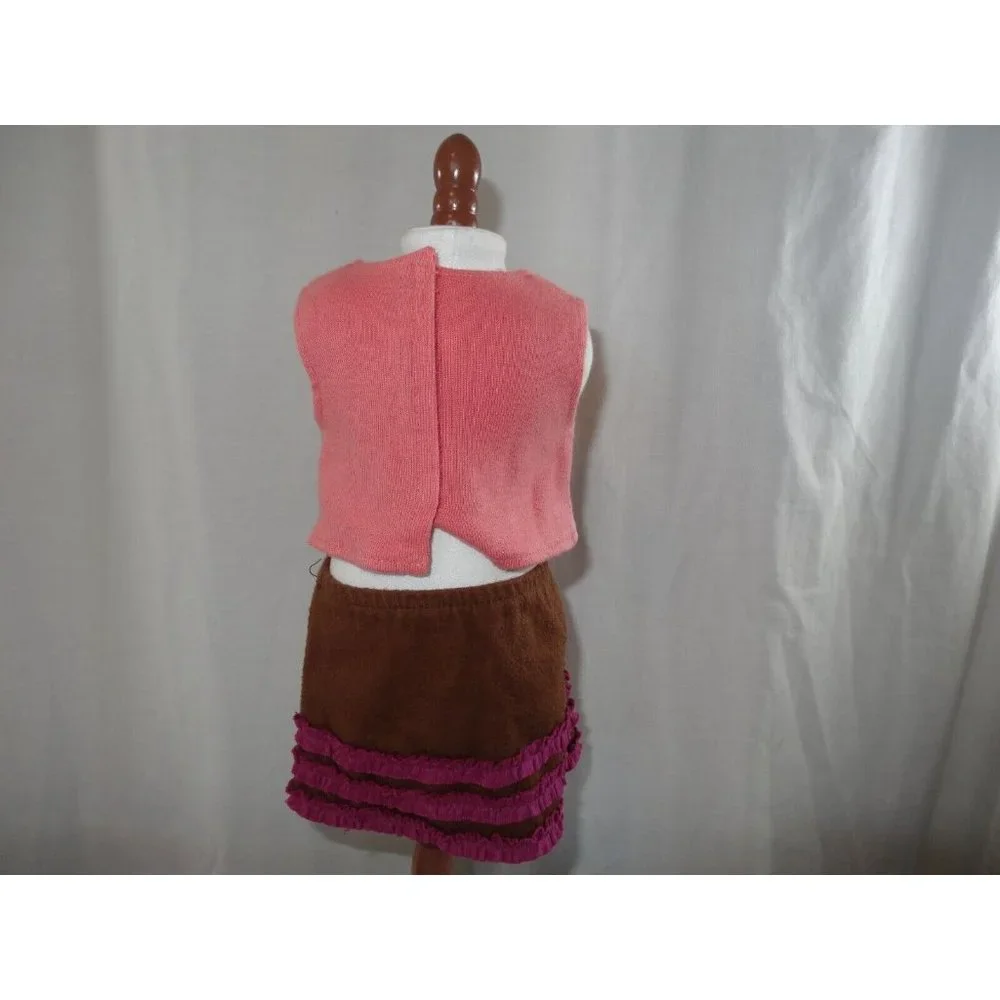 American Girl Bitty Baby Twin School Time Skirt Outfit With Book‎
